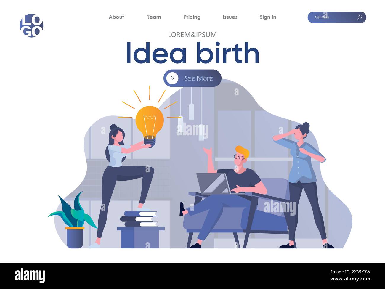 Brainstorming idea generation Stock Vector Images - Alamy