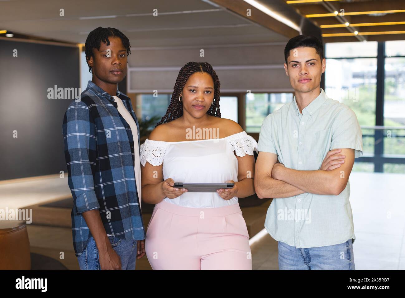 Diverse colleagues woman man hi-res stock photography and images - Alamy