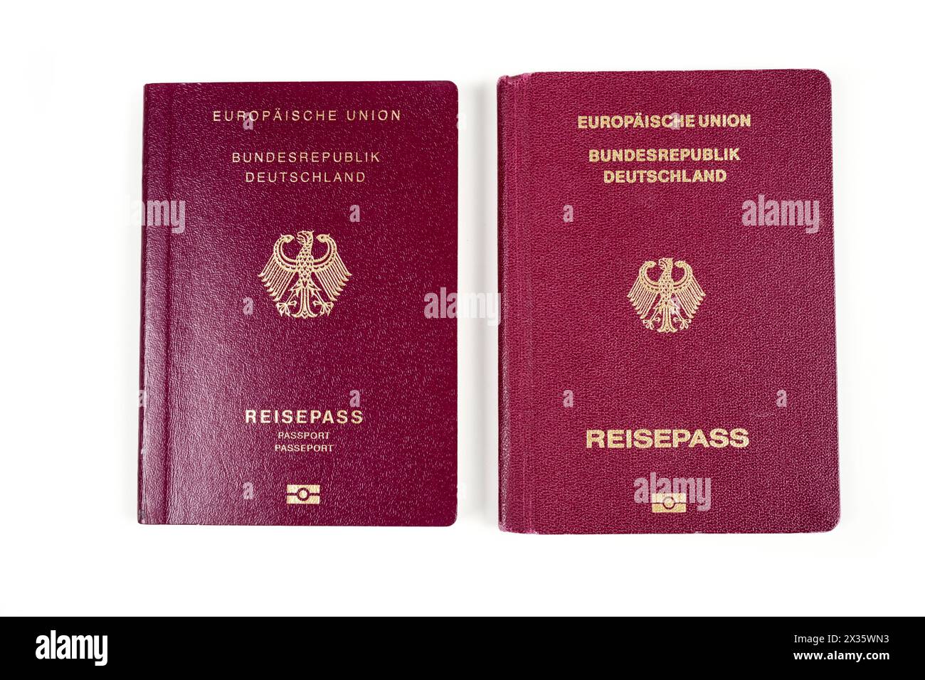 Passports of the Federal Republic of Germany Stock Photo