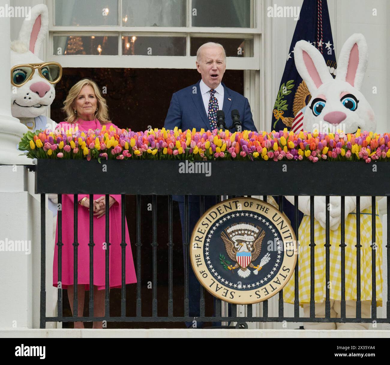 WASHINGTON, D.C., USA APRIL 01, 2024 President Joe Biden and First