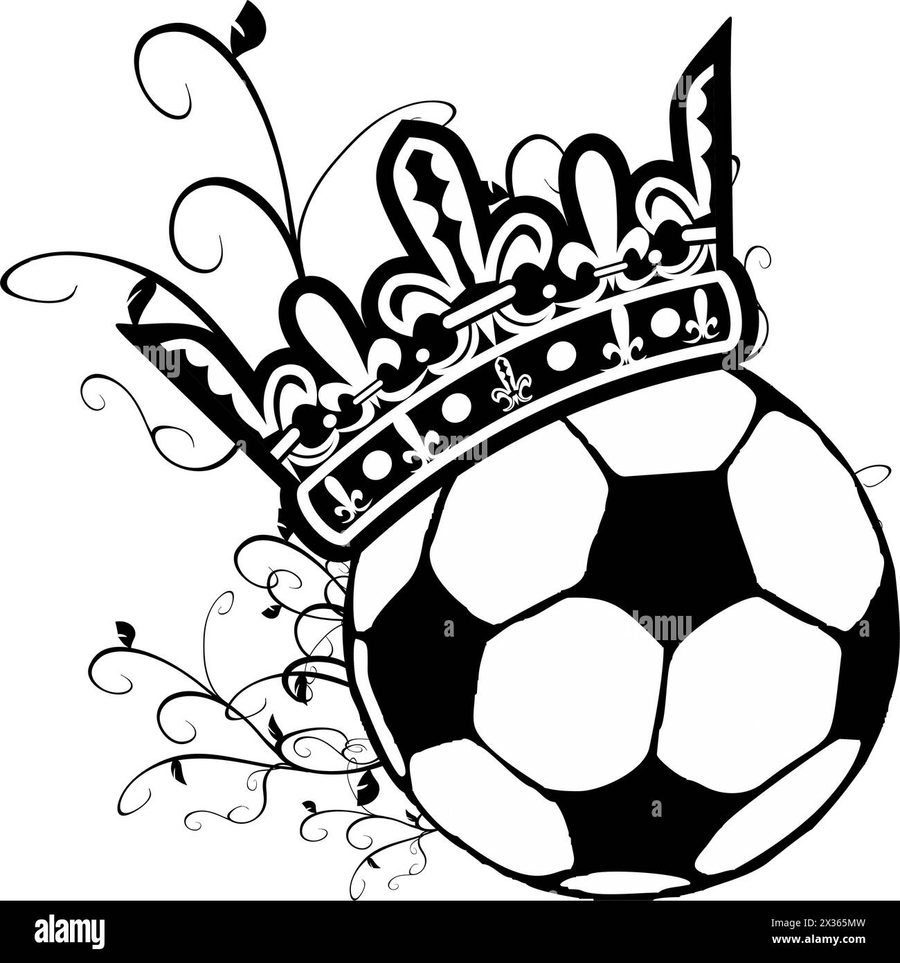 soccer tattoo insignia emblem crest sticker in vector format Stock Vector