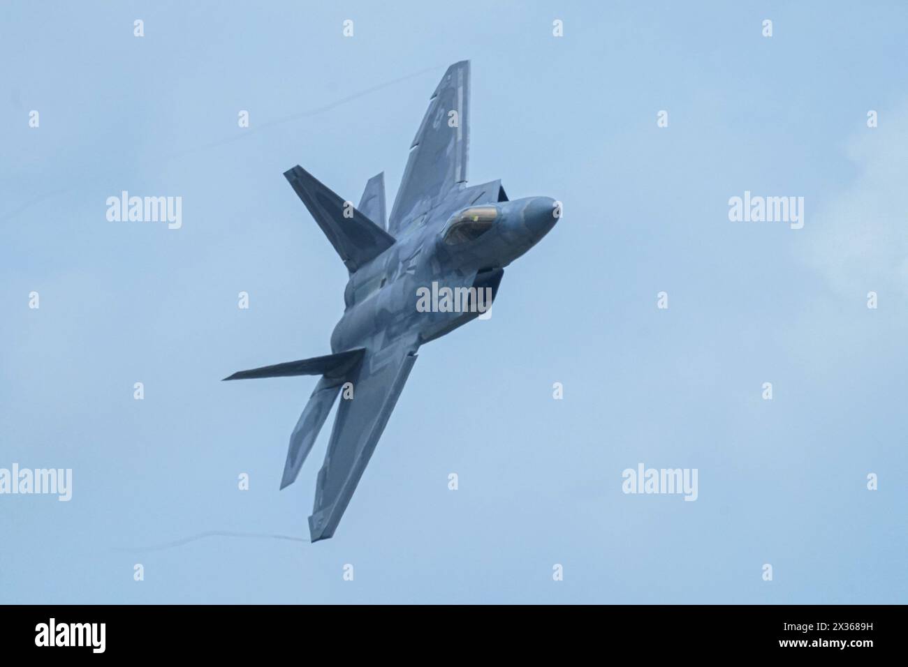 Saford, Florida, USA, April 21, 2024, F22 Raptor During the 2024