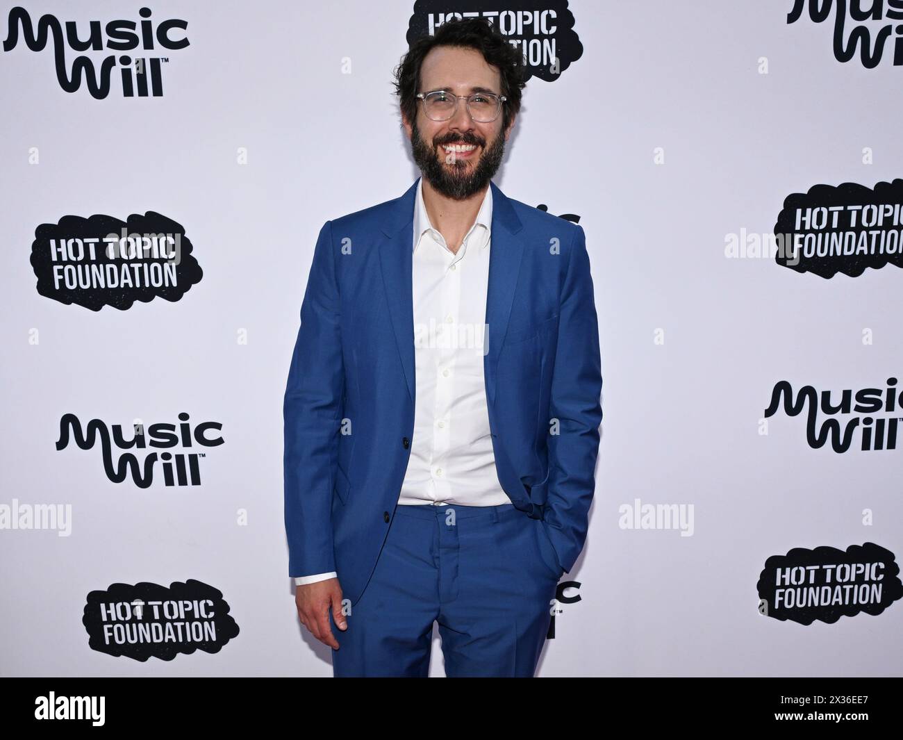 April 24, 2024, Los Angeles, California, USA: Josh Groban attends the 16th Annual Music Will Benefit. (Credit Image: © Billy Bennight/ZUMA Press Wire) EDITORIAL USAGE ONLY! Not for Commercial USAGE! Stock Photo