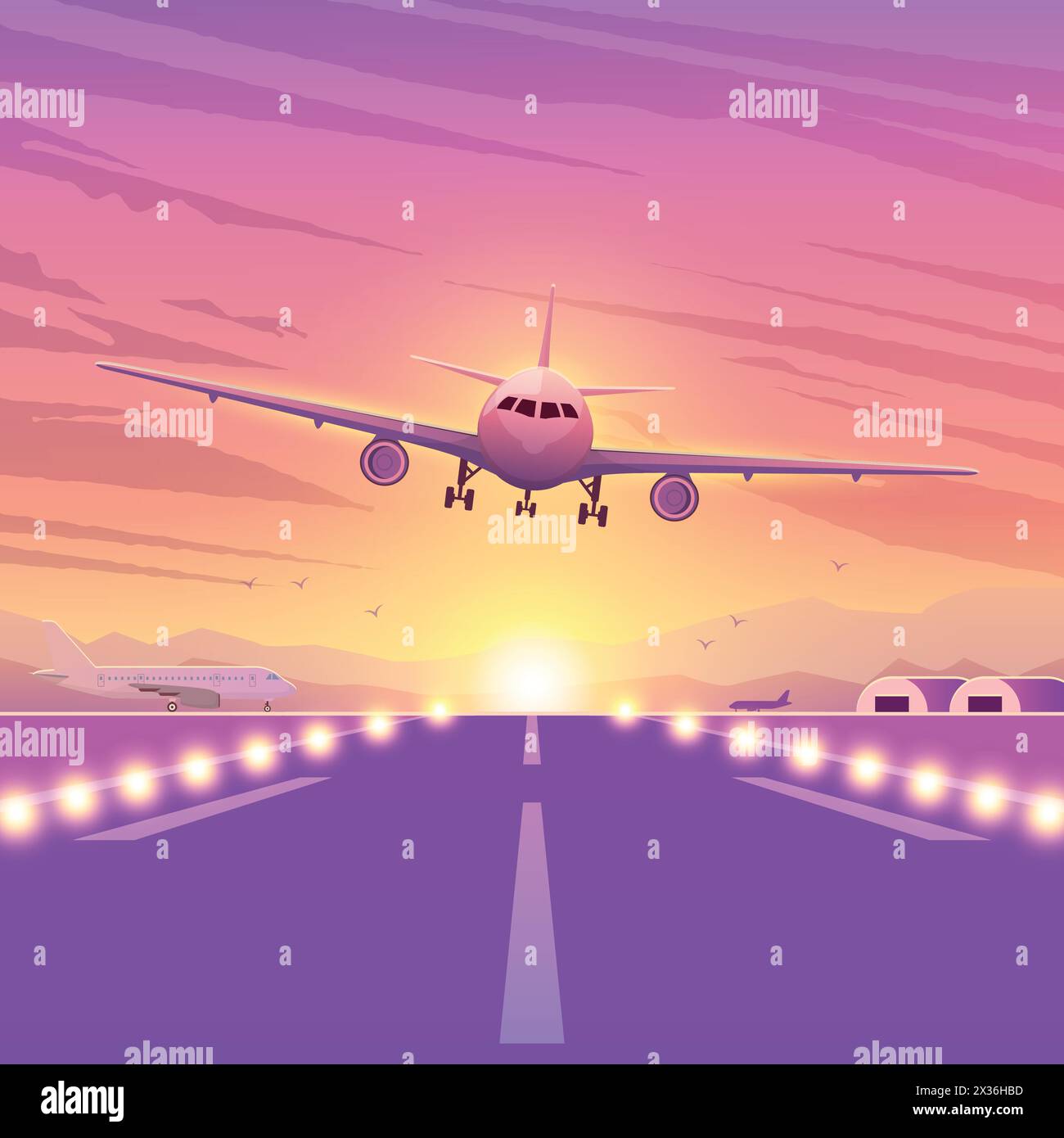 Airport Evening View Stock Vector Images Alamy airport-evening-view-stock-vector-images-alamy