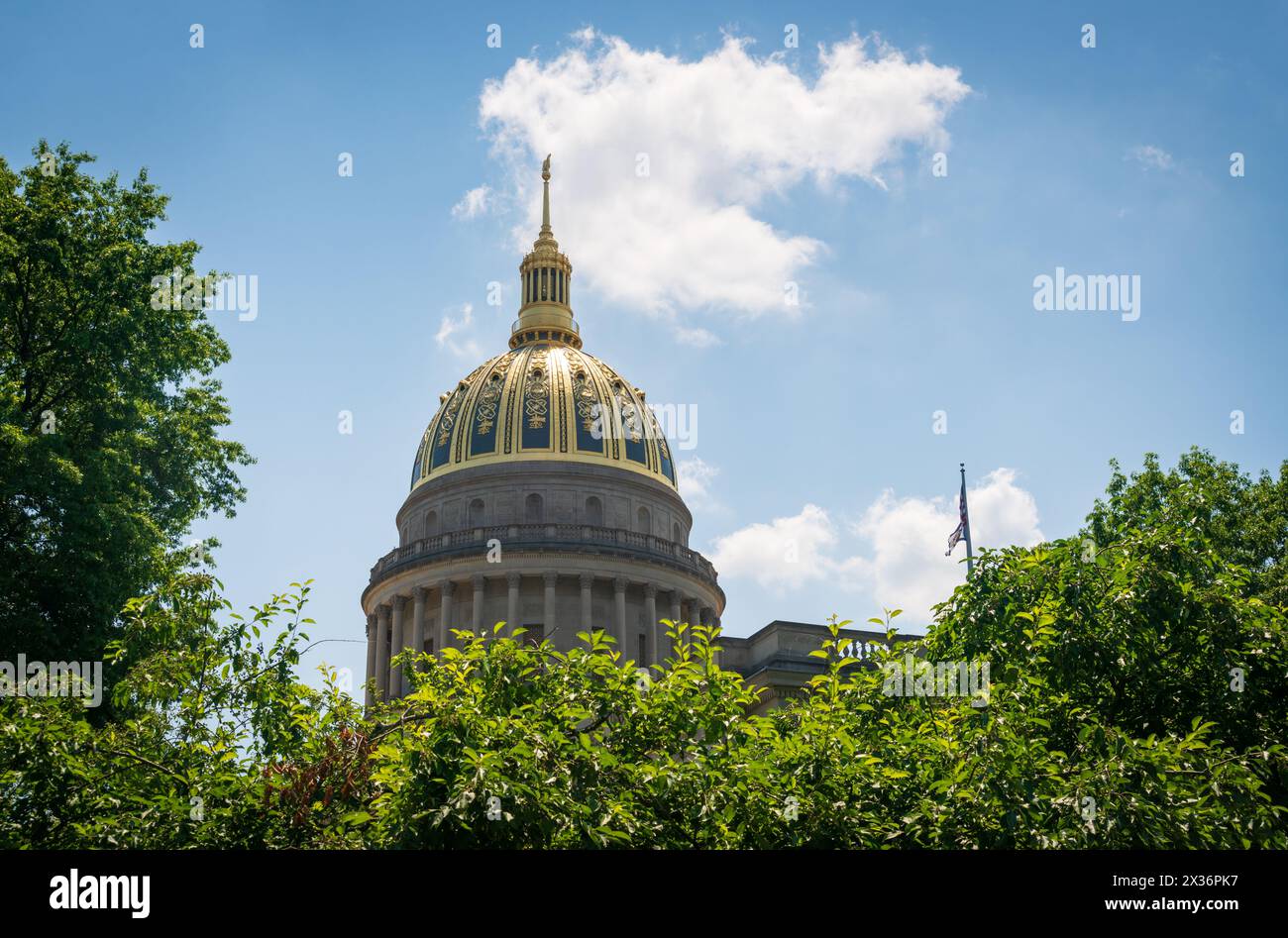 West Virginia State Capitol Building, Government office in Charleston, West Virginia Stock Photo