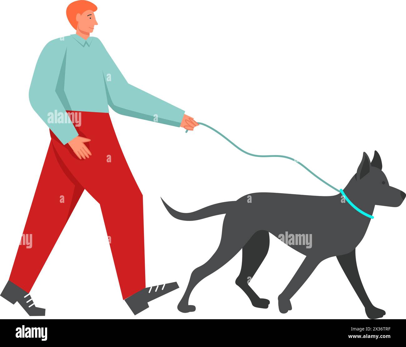 Walk in the park, vector flat style design illustration Stock Vector ...