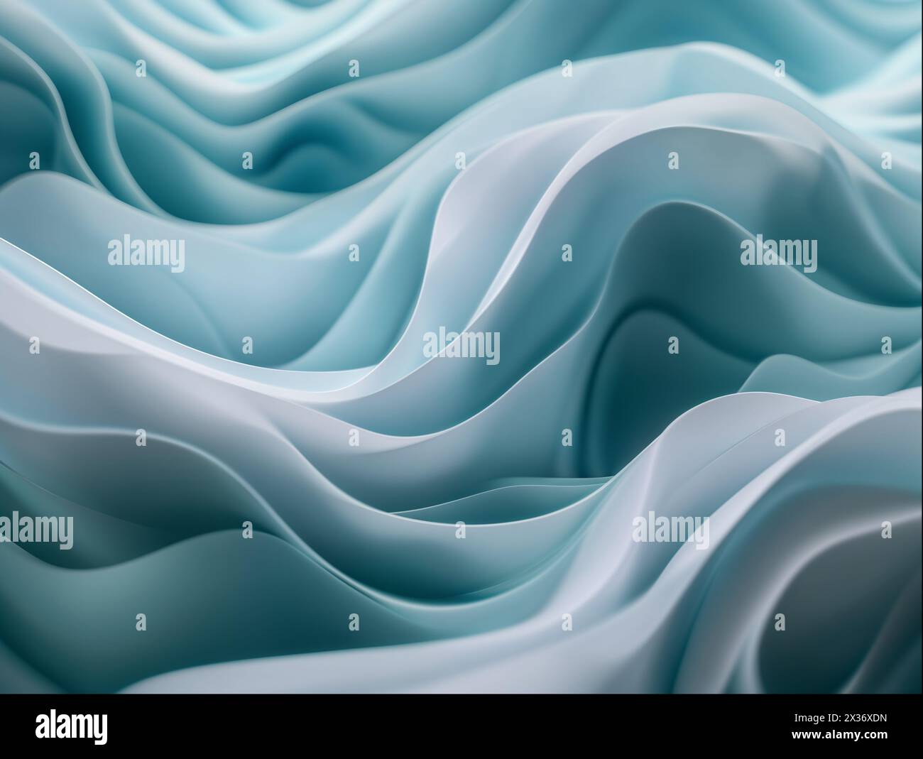 Waves 3d pattern flowing background Stock Photo