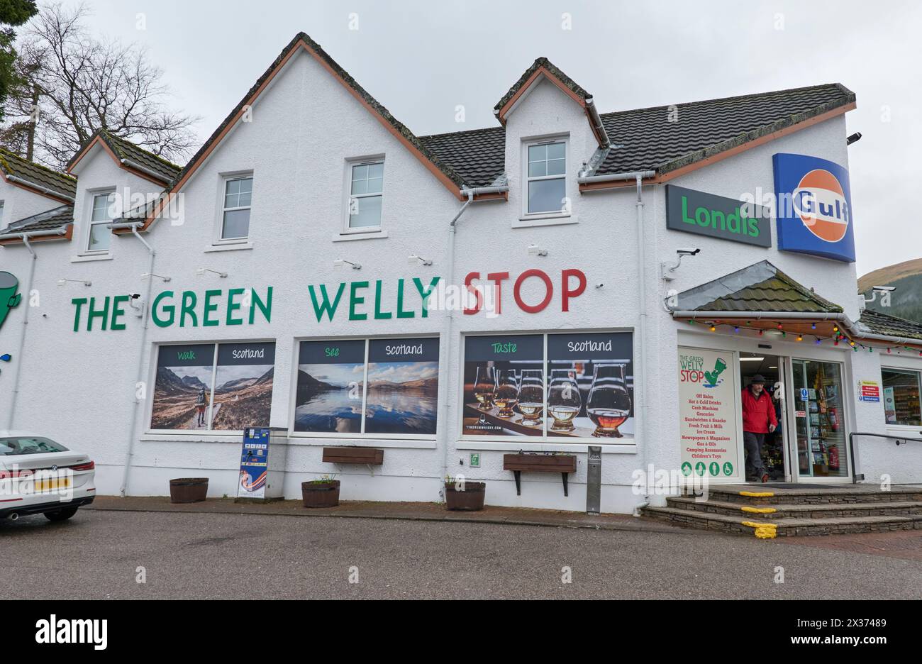 The Green Welly Stop shop, Tyndrum Stock Photo