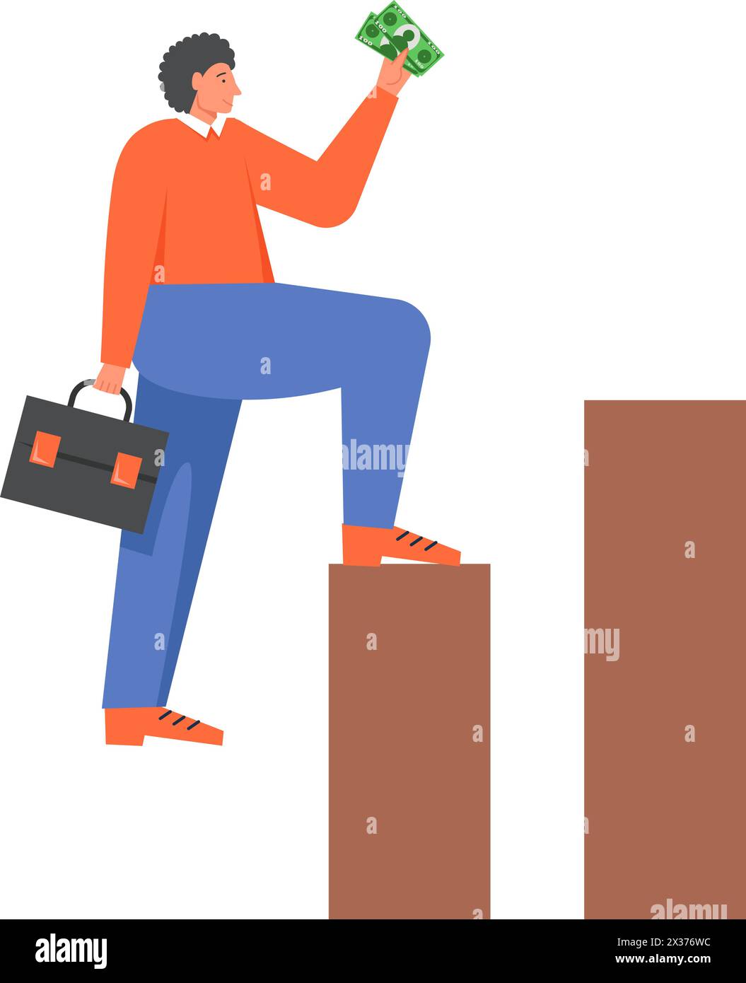 Business success concept vector flat style design illustration Stock ...