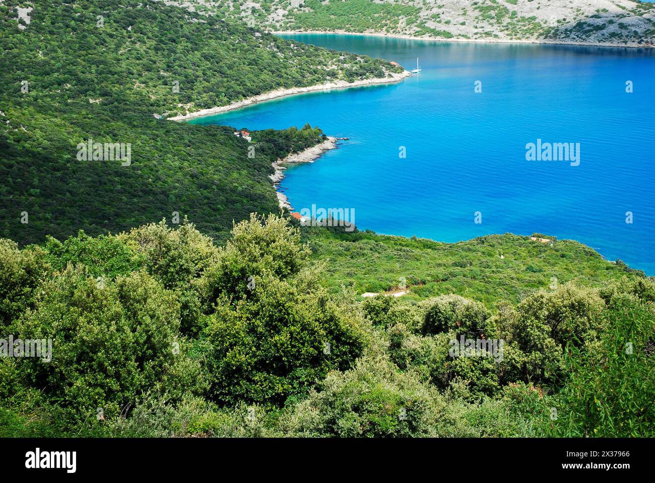 the wonderful and wild coast of croatia Stock Photo