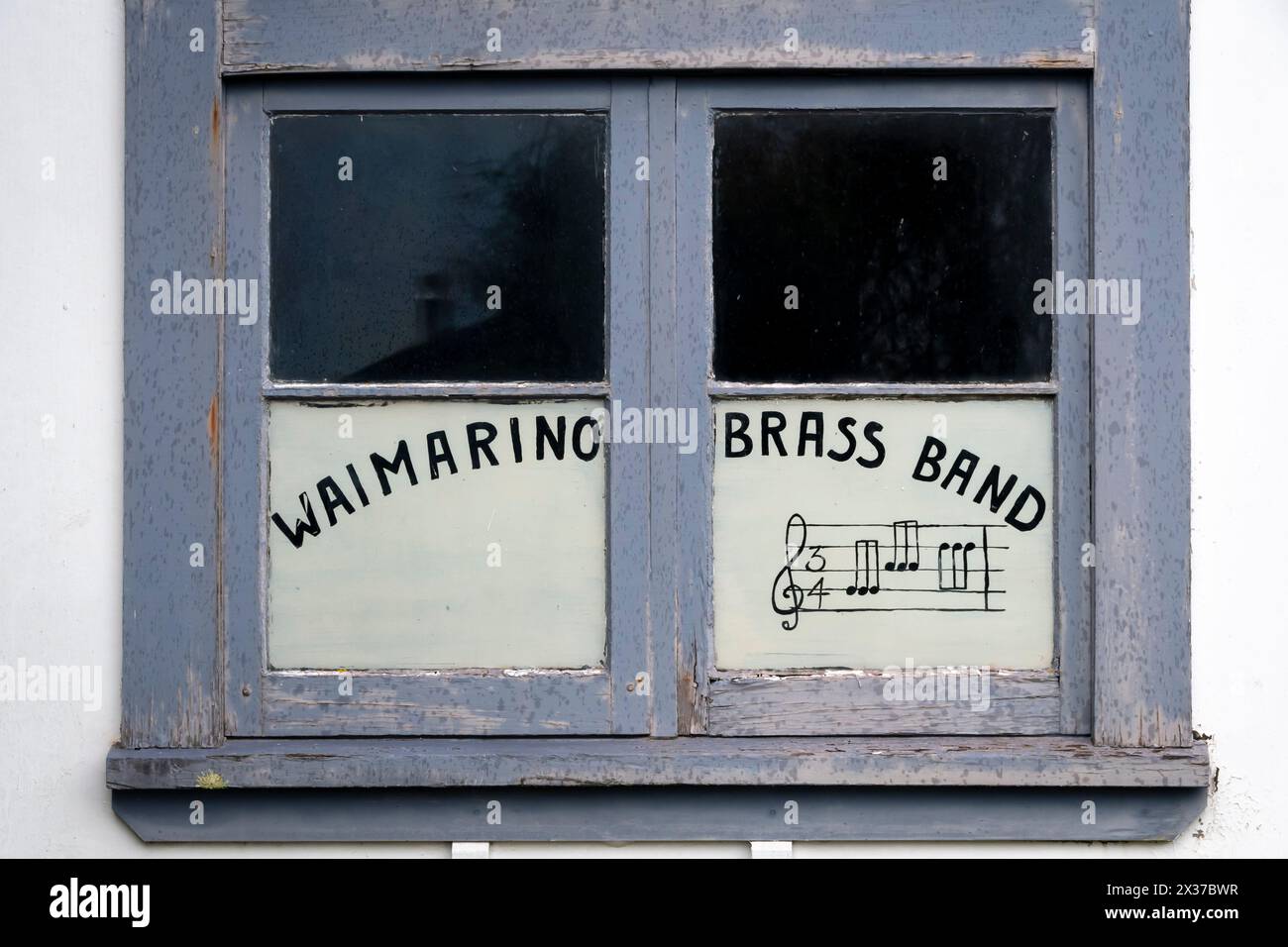 Brass Band building, Ohakune, Waimarino, North Island, New Zealand ...