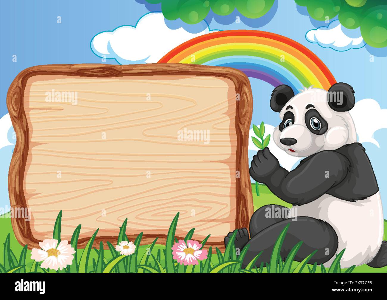 Panda conservation sign Stock Vector Images - Alamy