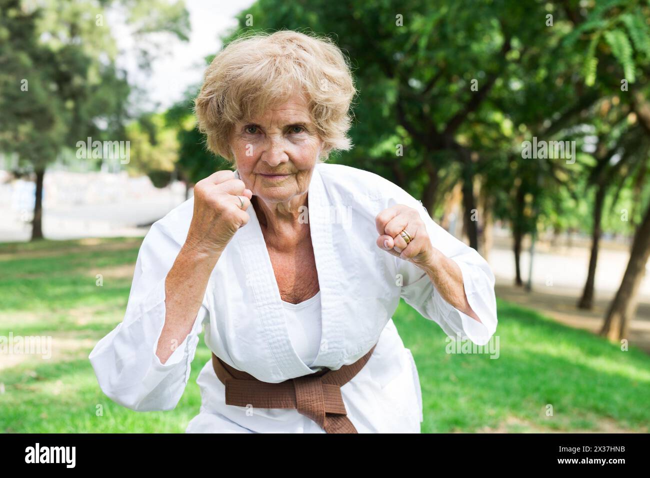 Woman in karate suit hi-res stock photography and images - Alamy