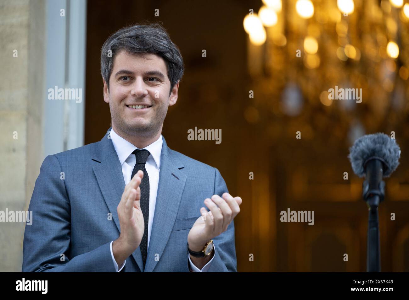 Gabriel attal 2024 hires stock photography and images Alamy