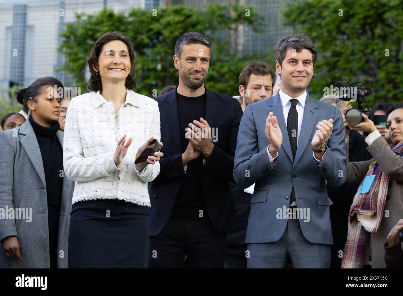 Paris, France. 25th Apr, 2024. French Prime Minister Gabriel Attal