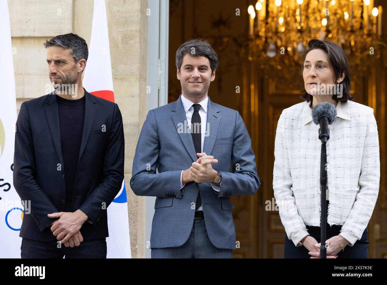 Paris, France. 25th Apr, 2024. French Prime Minister Gabriel Attal