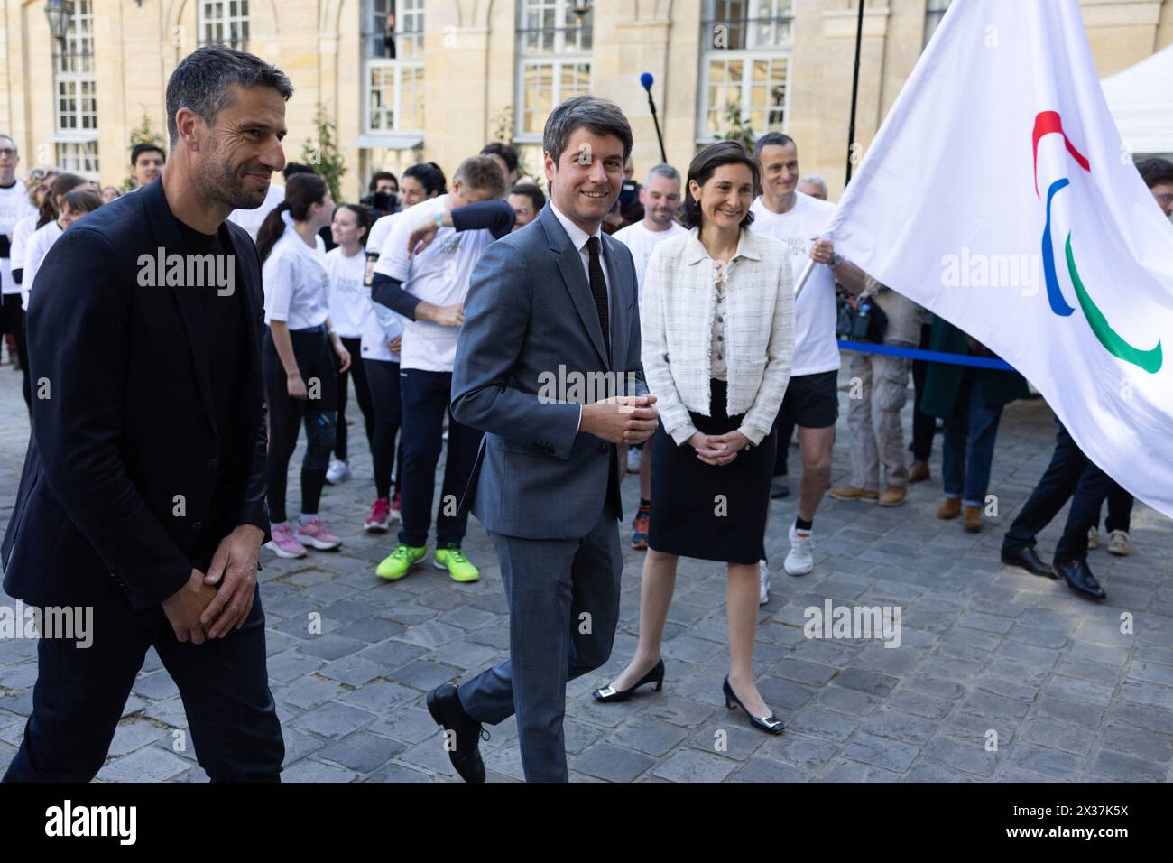 Paris, France. 25th Apr, 2024. French Prime Minister Gabriel Attal