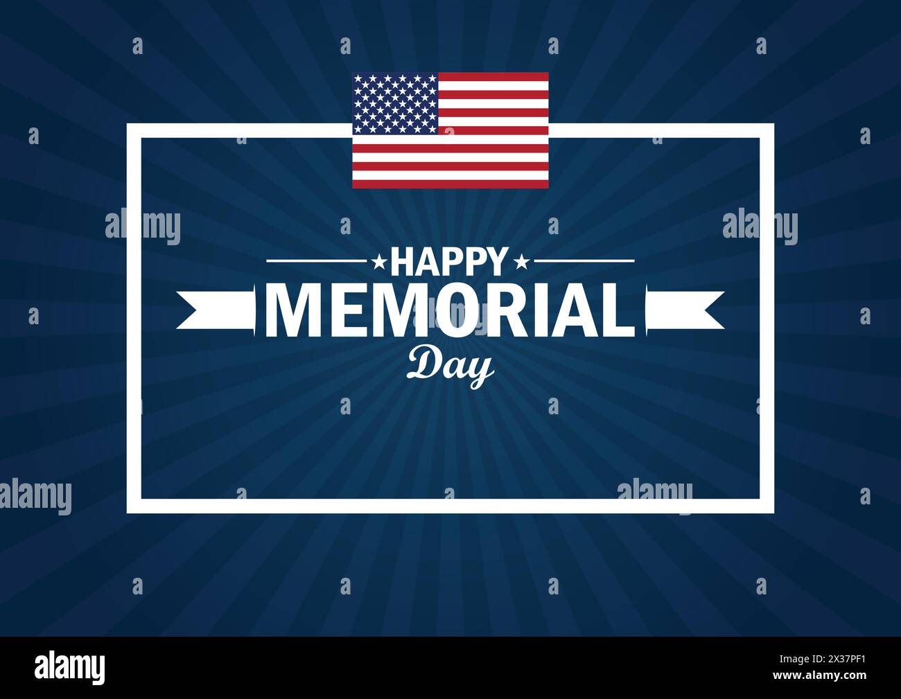 Happy Memorial Day Vector illustration. Template for background, banner ...