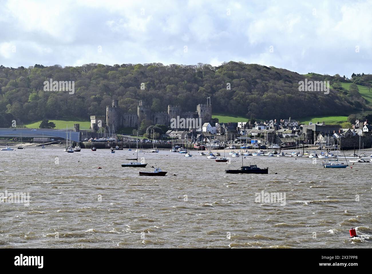 Around the UK - Conway Castle, Conwy, North Wales Stock Photo