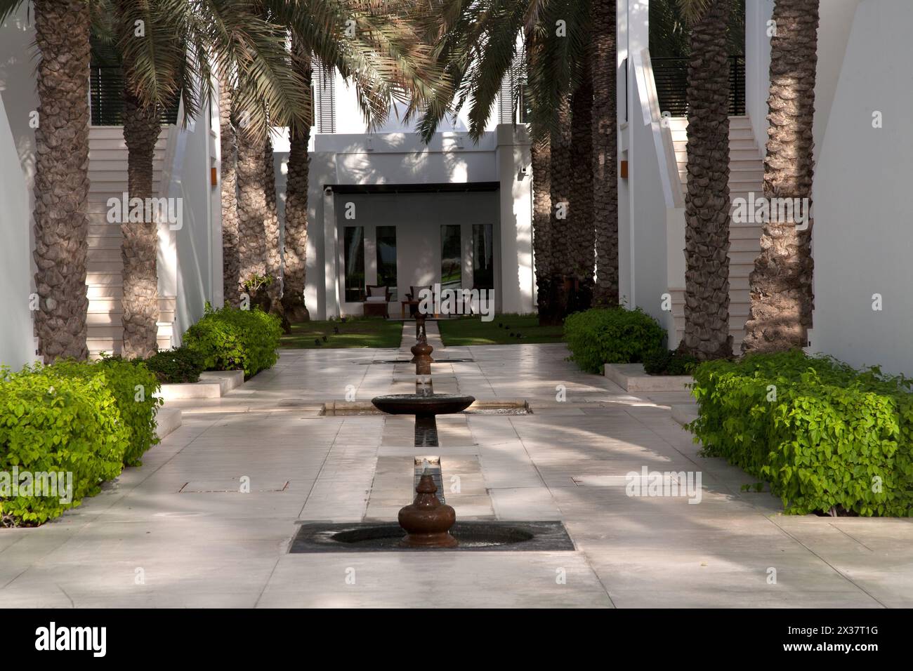 pathwat to hotel room the chedi hotel muscat oman middle east Stock Photo