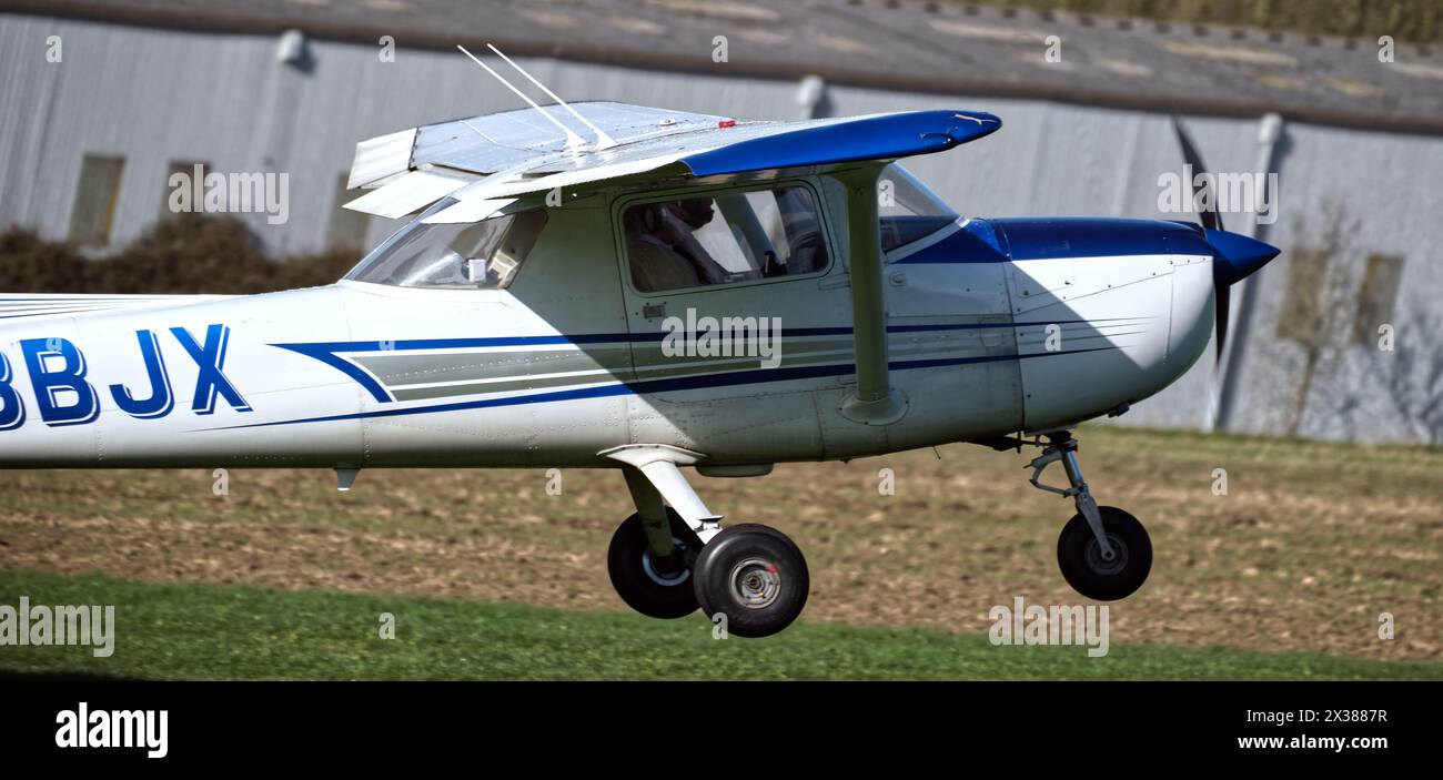 Light aircraft are used as utility aircraft commercially for passenger and freight transport, sightseeing, photography, and other roles. Stock Photo