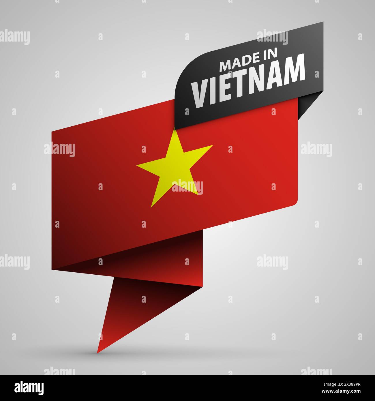 Made in Vietnam graphic and label. Element of impact for the use you want to make of it. Stock Vector