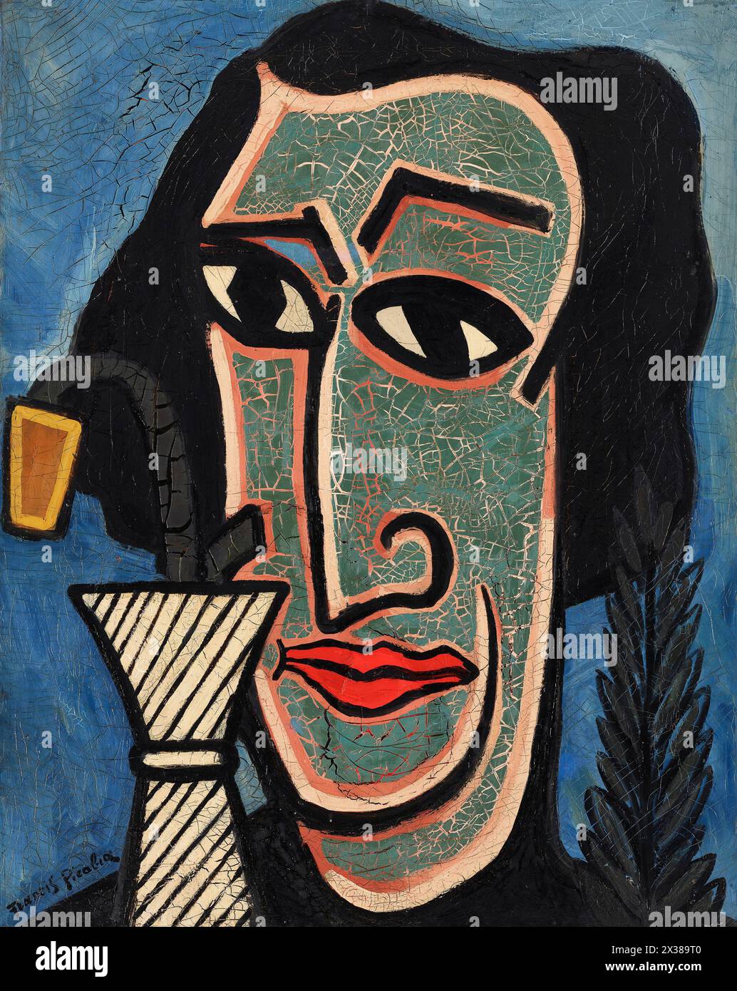 Cubist paintings by Francis Picabia, portrait of pablo picasso Stock Photo