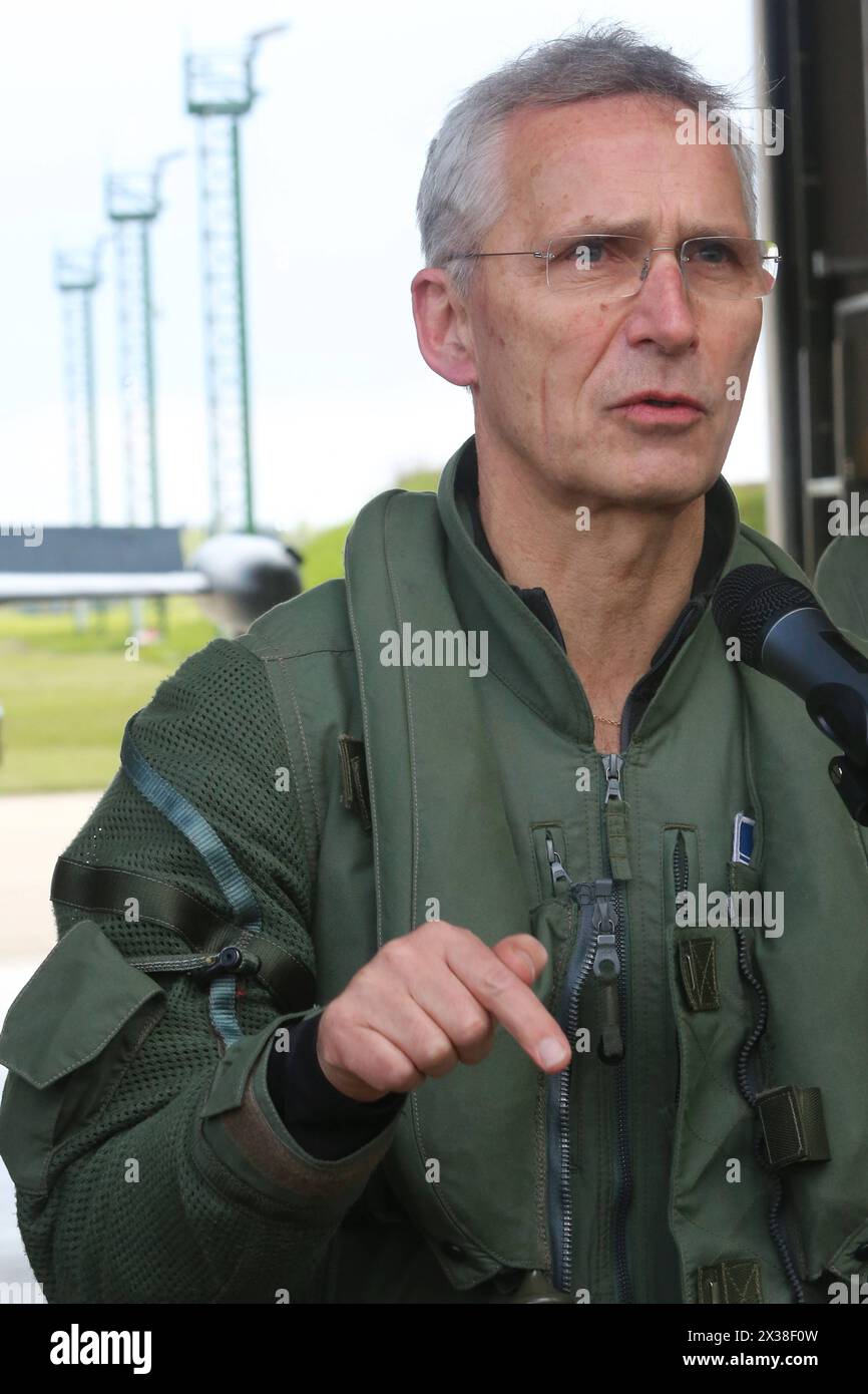 Der NatoGeneralsekretär Jens Stoltenberg besucht am Donnerstag 25.04.