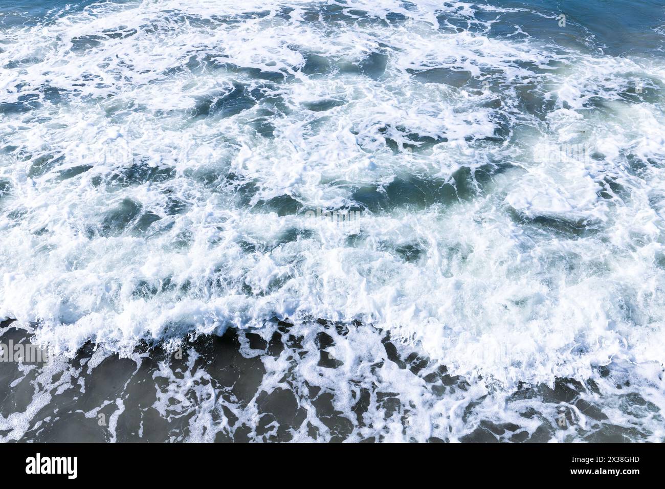 Sea water with waves and foam, abstract natural background photo ...