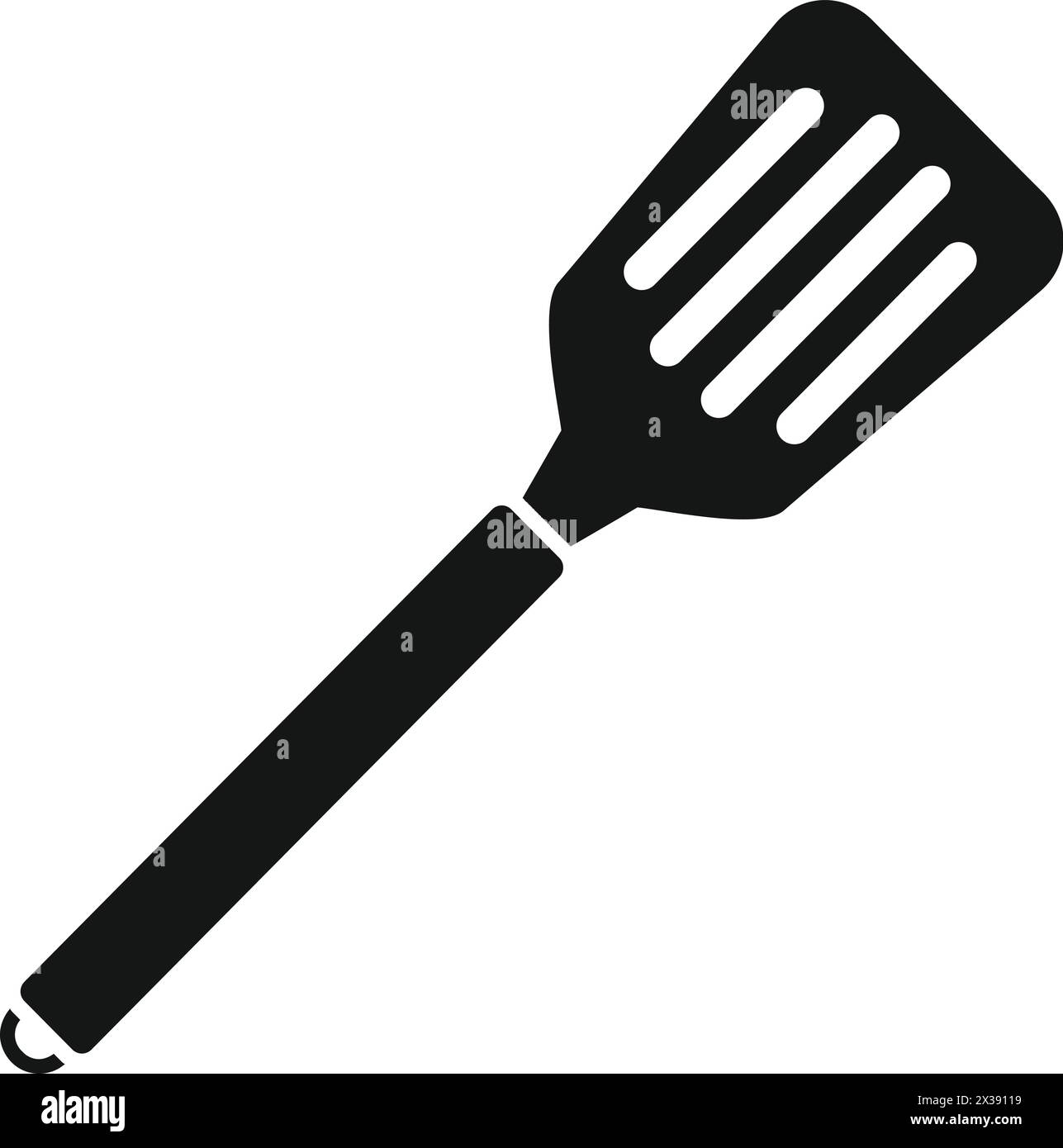 Metal spatula icon simple vector. Baking instrument. Cooking new tool Stock Vector