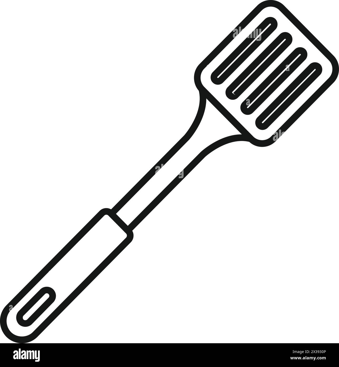 Cooking tool spatula icon outline vector. Rustic element. Kitchenware tool Stock Vector