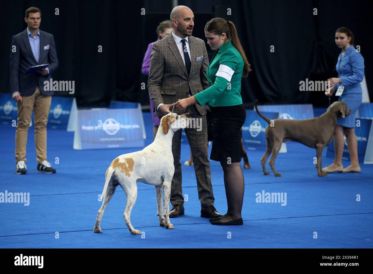 Zagreb, Hrvatska. 25th Apr, 2024. The World Dog Show 2024 is being held