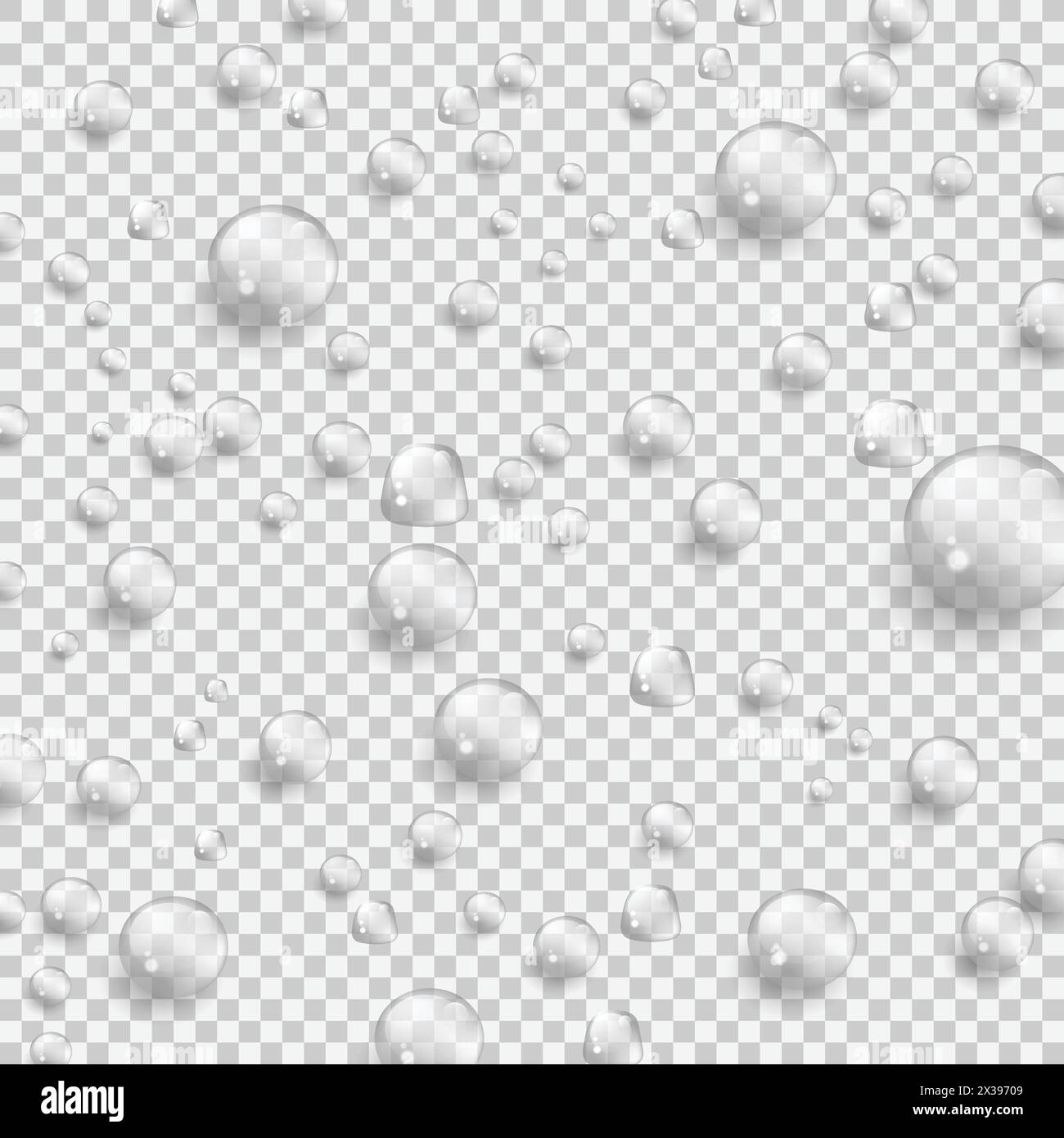 Water drops on transparent background Stock Vector Image & Art - Alamy