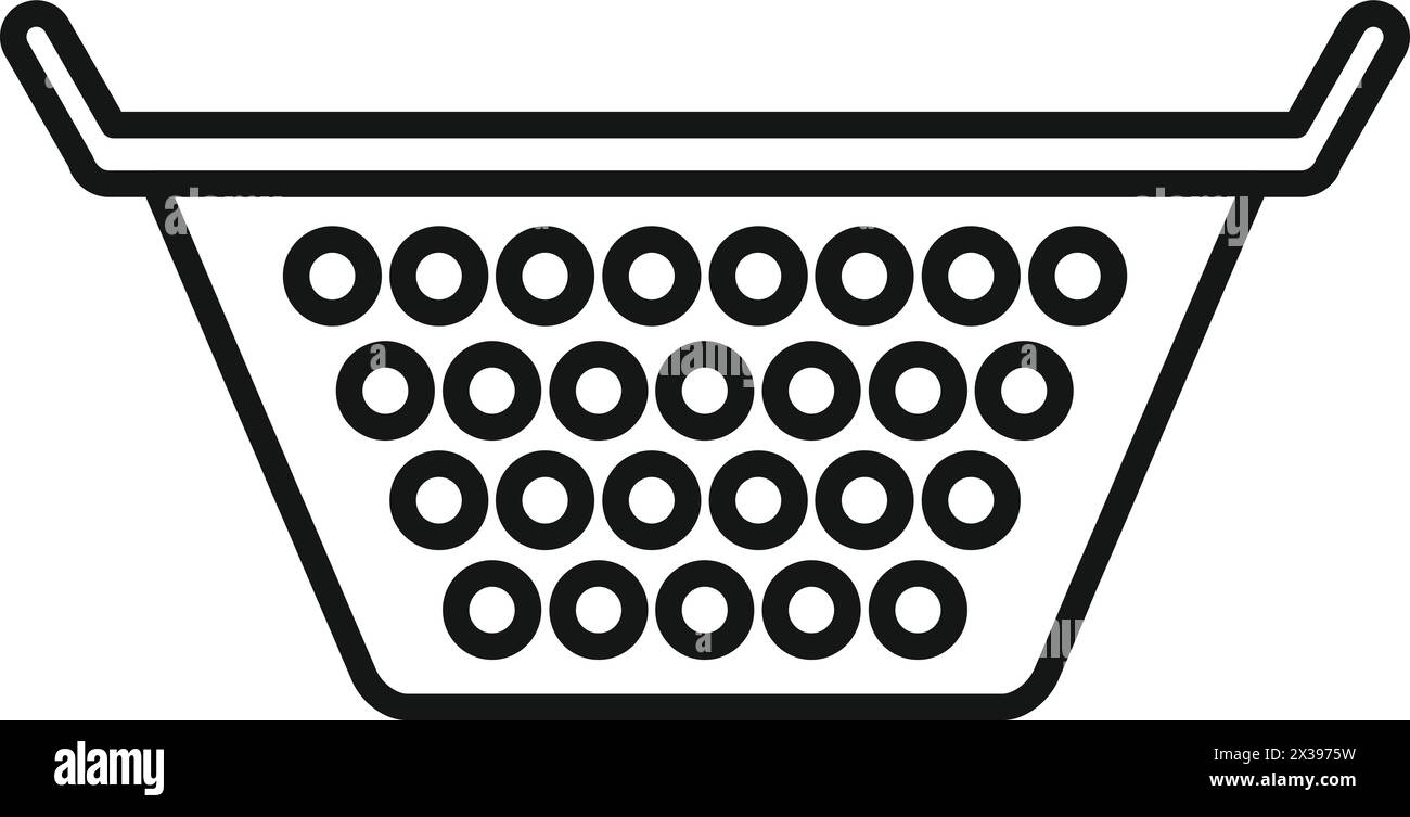 Prepare colander icon outline hi-res stock photography and images - Alamy