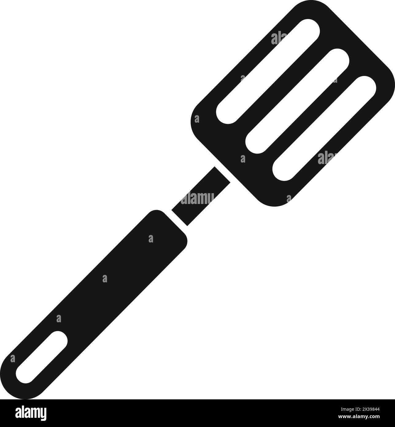 Supplies spatula icon simple vector. Metal tool. Cooking accessory Stock Vector