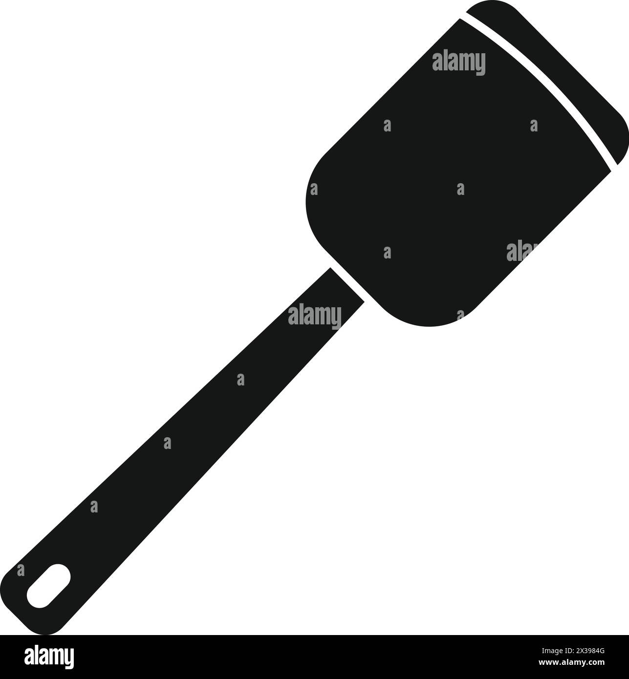 Preparing food spatula tool icon simple vector. Cook useful. Rustic tools Stock Vector