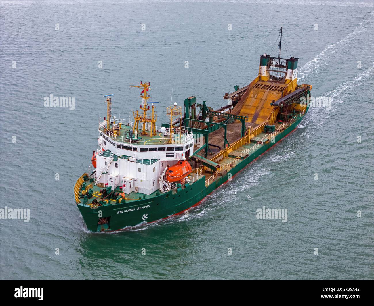 Hopper Beaver Rig Britannia Beaver is a hopper dredger operated by Brett Aggregates Stock ...