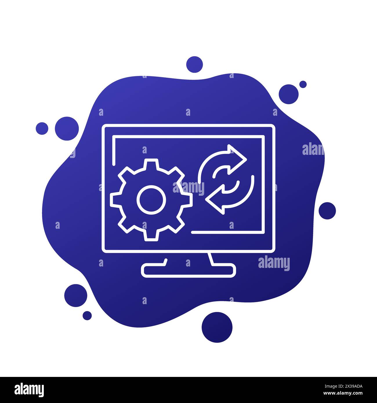 Update operating system Stock Vector Images - Alamy