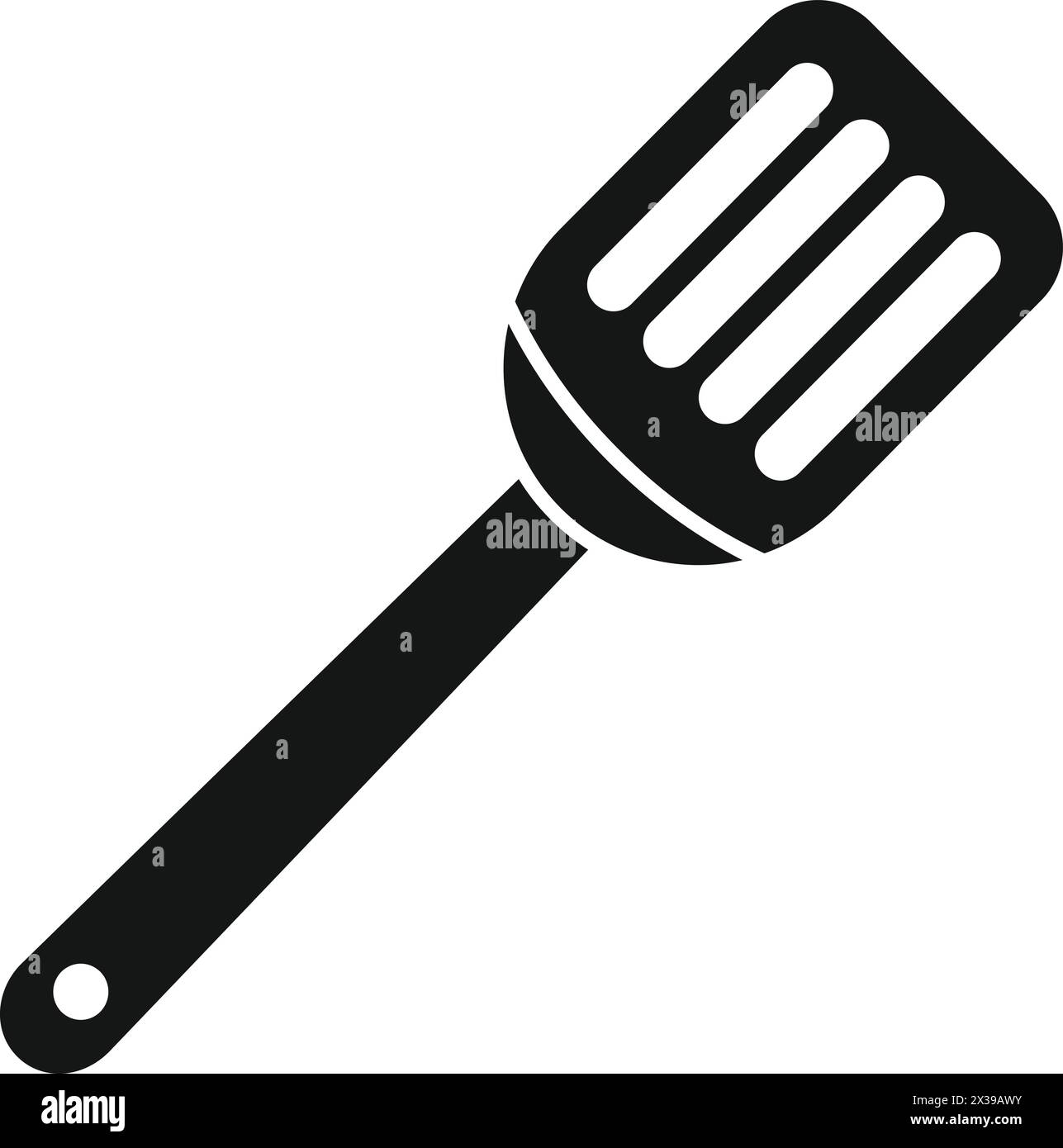 Useful spatula icon simple vector. Cooking tool. Domestic utensil Stock Vector