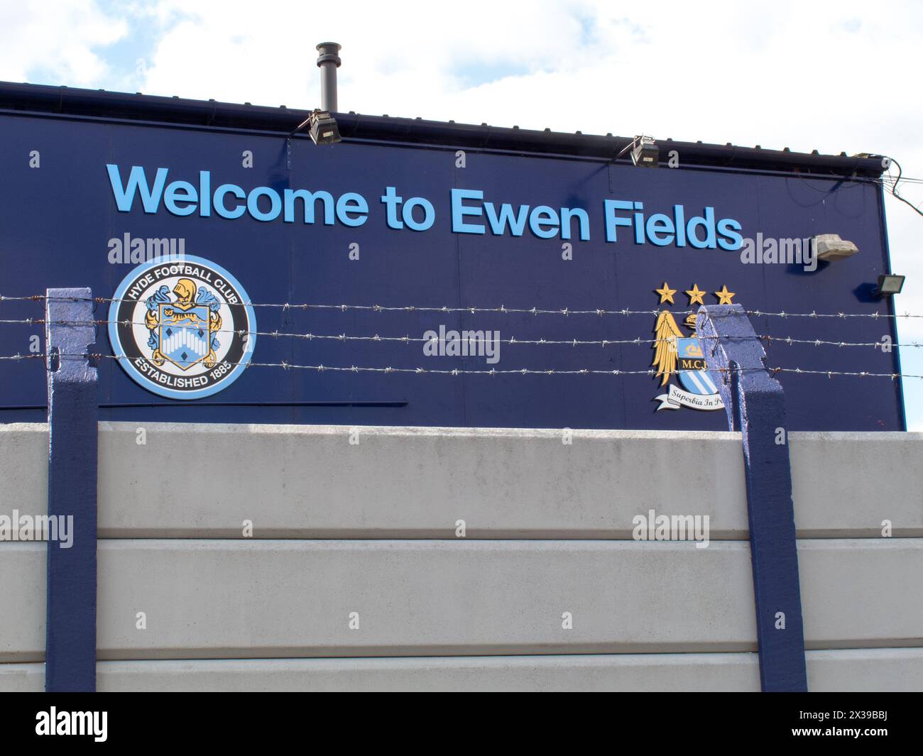 Hyde United football club Stock Photo