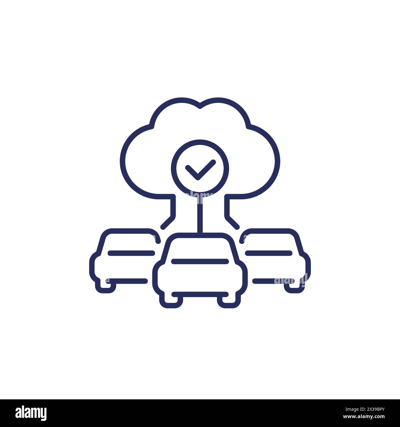 Cloud technologies line icon Stock Vector Images - Alamy
