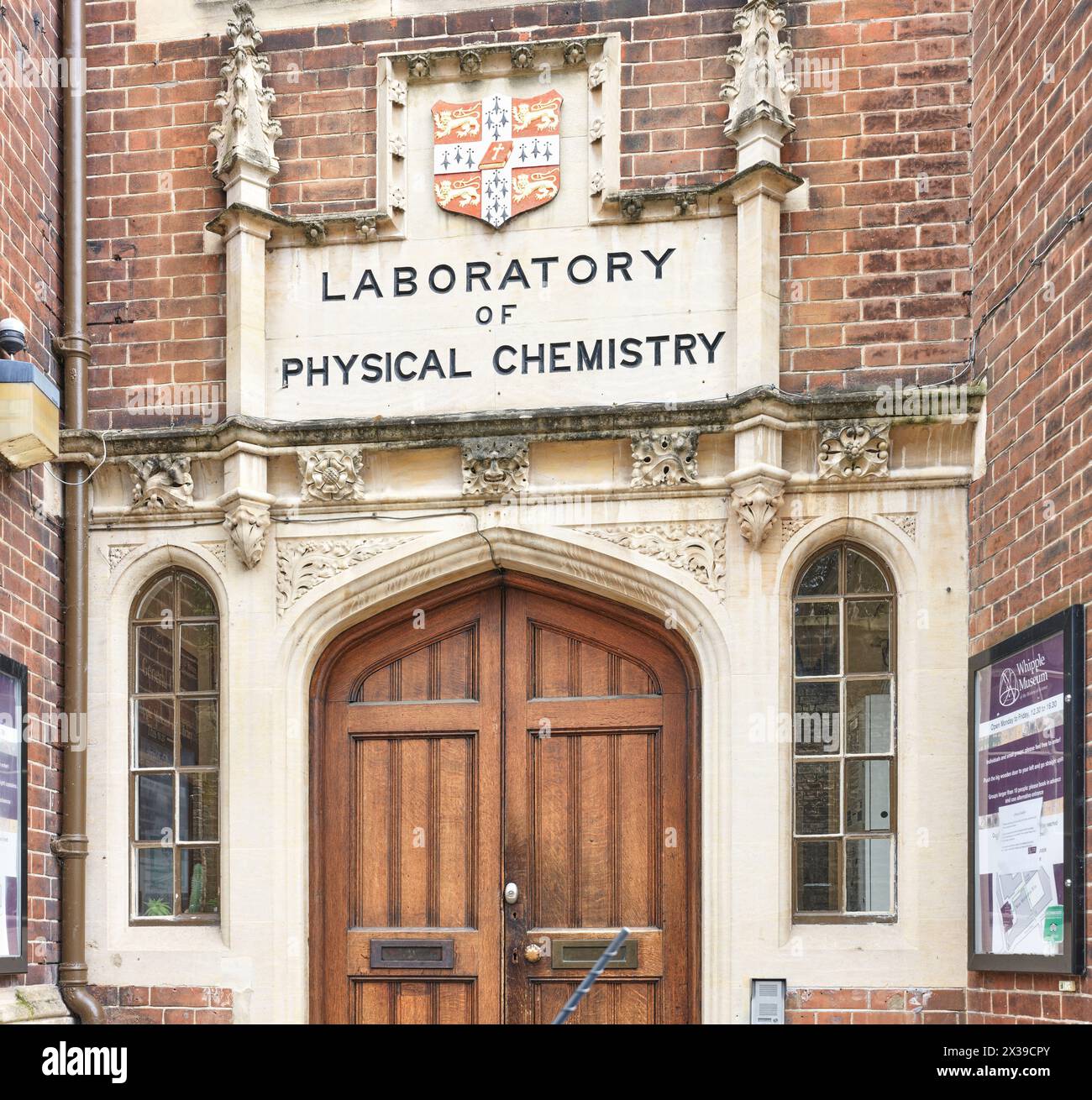 Laboratory of Physical Chemistry and Whipple Museum of History of Science, New Museums Site, University of Cambridge, England. Stock Photo