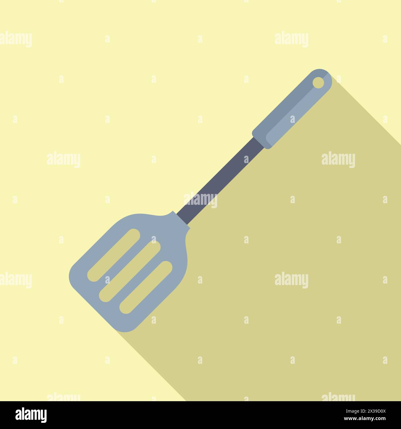 Chef spatula icon flat vector. Cook equipment. Cutlery supplies Stock Vector