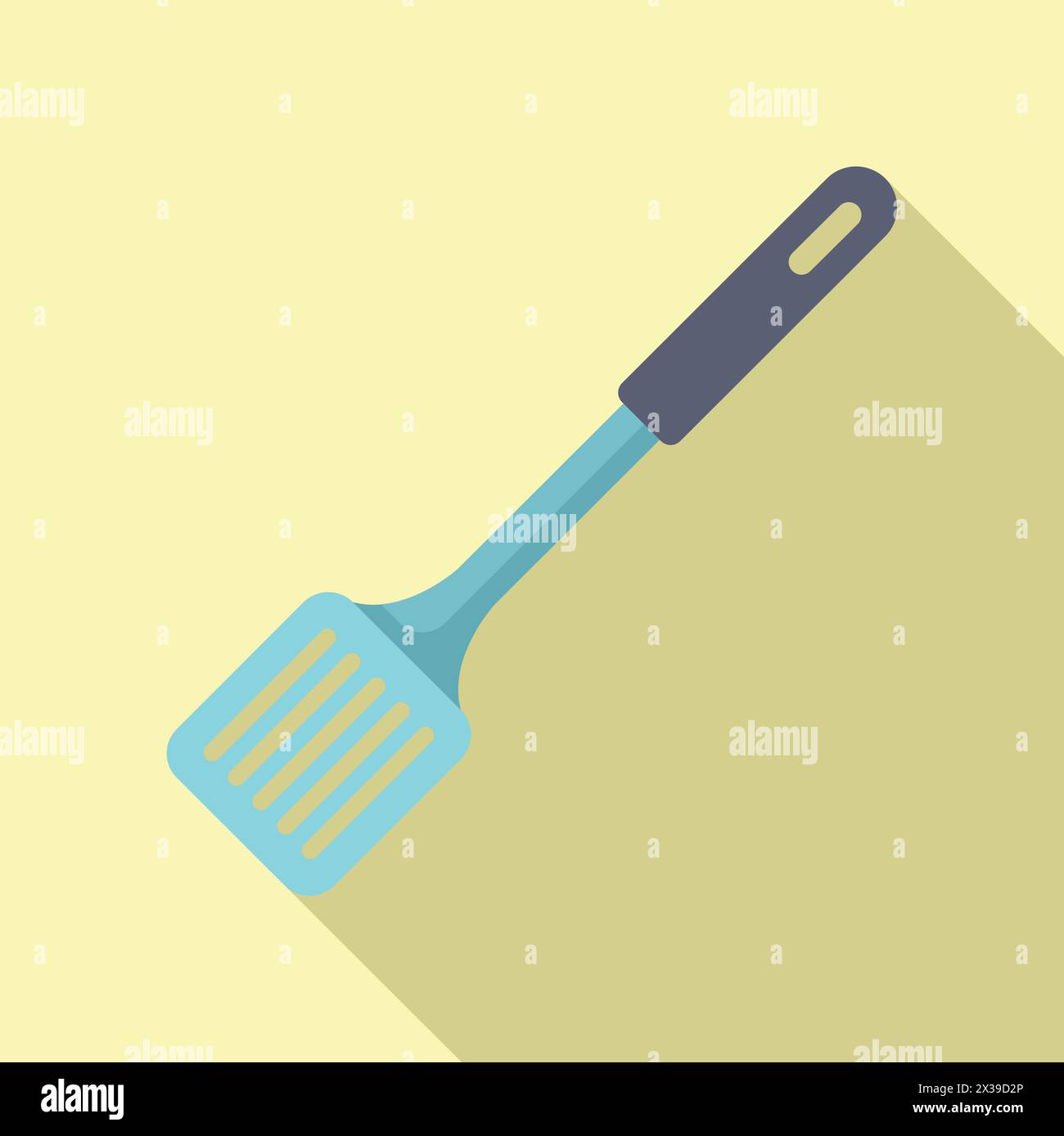 Cooking tool spatula icon flat vector. Rustic element. Kitchenware tool Stock Vector