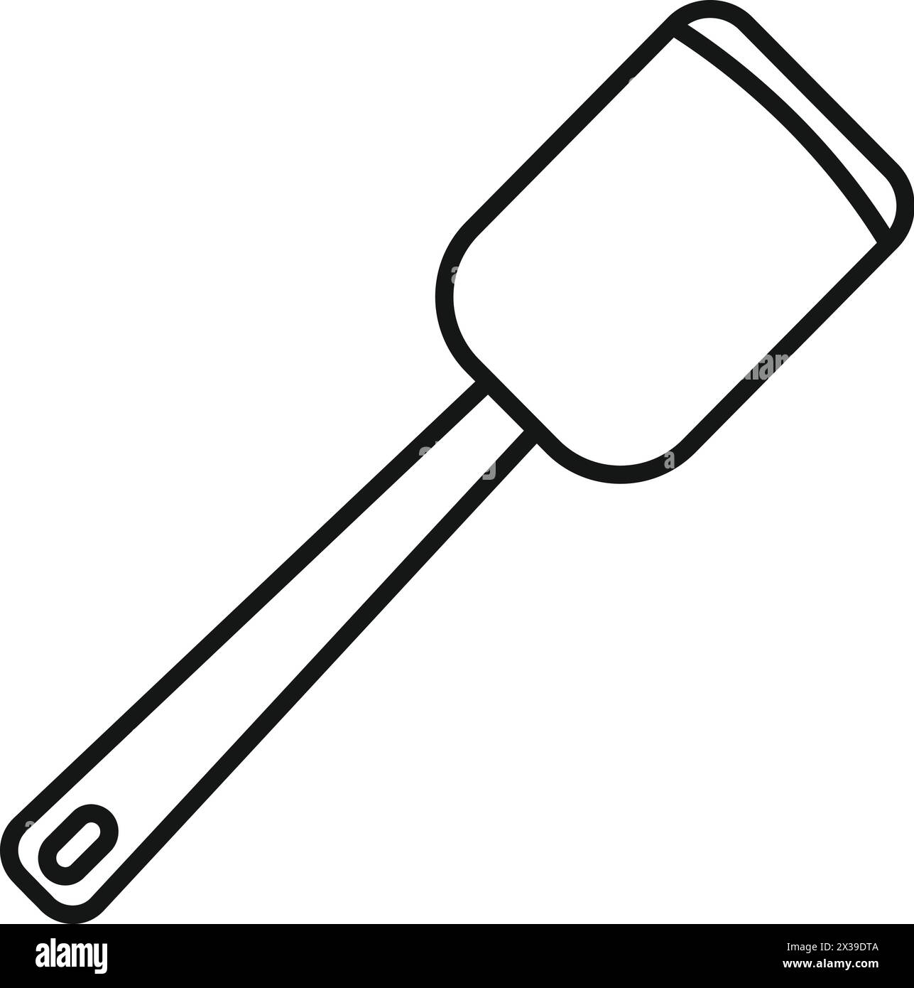 Preparing food spatula tool icon outline vector. Cook useful. Rustic tools Stock Vector