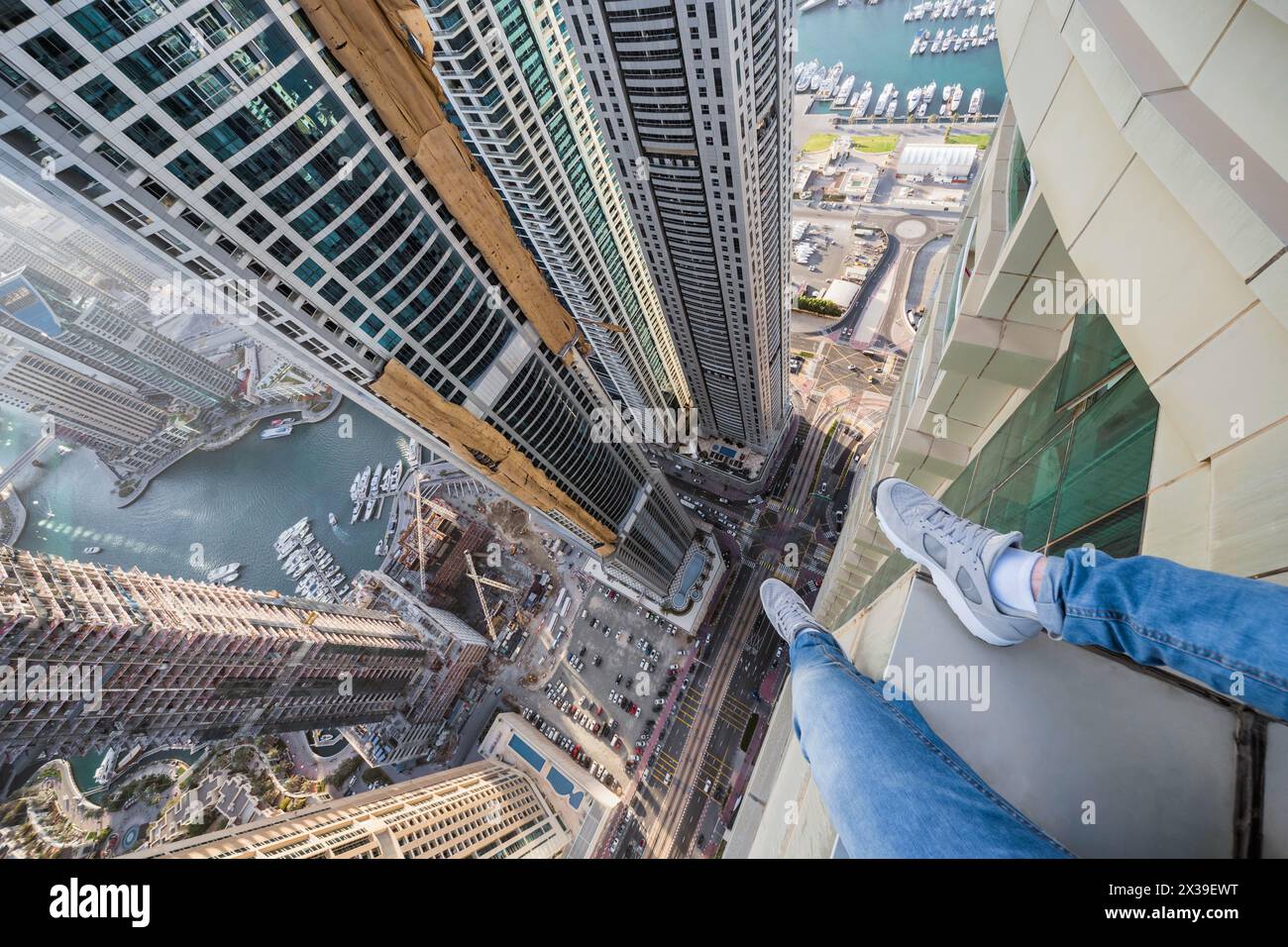 Man sitting on boat dubai hi-res stock photography and images - Alamy