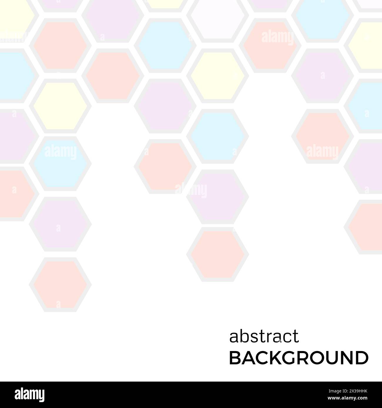 Abstract background with color hexagons elements. Vector illustration ...