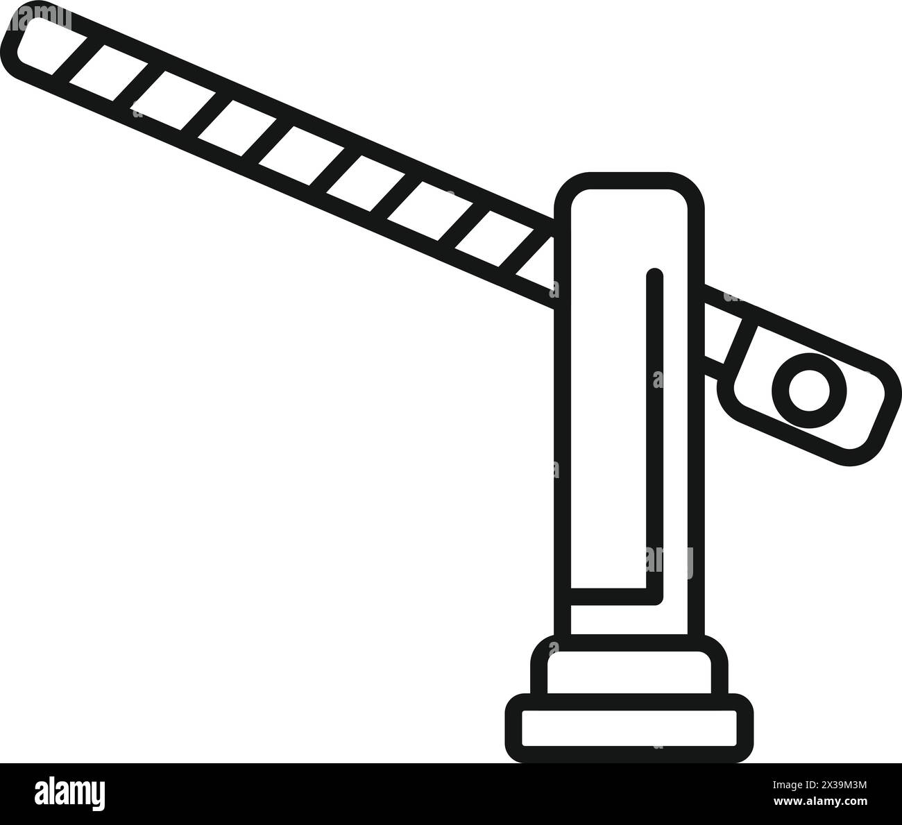 Railroad level crossing gate Black and White Stock Photos & Images - Alamy