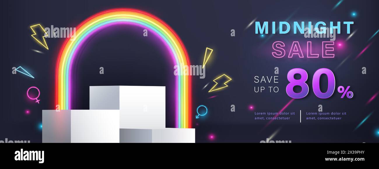 Rainbow light display Stock Vector Images Alamy