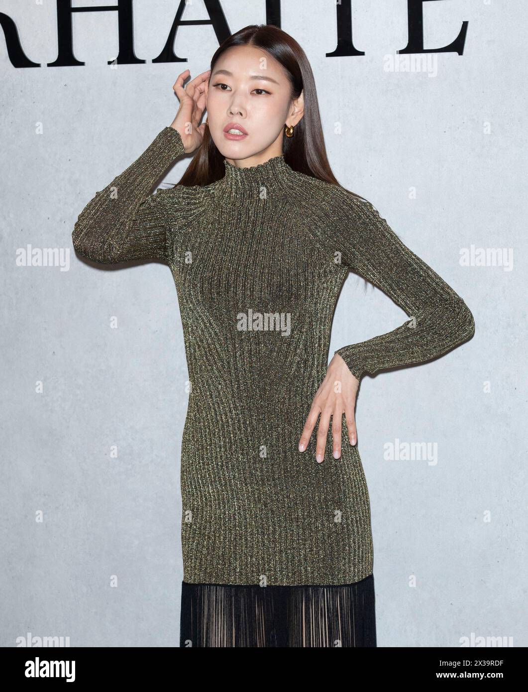 Collection Preview Events Seoul, South Korea. 25th Apr, 2024. South Korean model Han Hye-jin ...